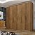 Roupeiro Santoro 6 Portas C/Detalhe Ripado 100% MDF Larg. 2.43m - Novo Horizonte - Imagem 5
