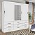 Roupeiro Turim  2.11m 03 Portas de Correr 09 Gavetas 100% MDF - Bianchi - Imagem 6