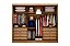 Roupeiro 3 Pts 8 Gav. Sollo Plus c/1Espelho 100% MDF Larg. 2.73m -  Novo Horizonte - Imagem 5