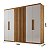 Roupeiro Cairo Ripado 6 Portas 100% MDF Larg. 1.80m - Rufato - Imagem 4