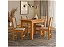 Mesa de Jantar Bellagio 108x68 Carvalho Tampo Off 4 Cadeiras Clara Assento Savana- Poliman - Imagem 2