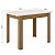 Mesa de Jantar Bellagio 108x68 Carvalho Tampo Off 4 Cadeiras Clara Assento Savana- Poliman - Imagem 7
