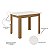 Mesa de Jantar Bellagio 108x68 Carvalho Tampo Off 4 Cadeiras Clara Assento Savana- Poliman - Imagem 8