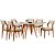 Mesa de Jantar Sparta com 6 Cadeiras Sparta 160x90cm Madeira Maciça Tauari Vidro 25mm - Imagem 4