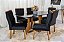 Mesa de Jantar Pedro  Tampo  160×80 06 Cadeiras Lisboa Madeira Maciça - Art Assento - Imagem 1