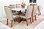 Mesa de Jantar Pedro  Tampo  160×80 06 Cadeiras Lisboa Madeira Maciça - Art Assento - Imagem 6