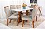 Mesa de Jantar Pedro  Tampo  160×80 06 Cadeiras Lisboa Madeira Maciça - Art Assento - Imagem 5