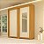 Roupeiro Heloisa c/Espelho 2 Portas 3 Gavetas 100% MDF Larg. 1.80m - ACP Móveis - Imagem 1