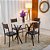 Conjunto Atlanta 4 Cadeiras Base Cabo Frio Tampo Ardosia 100×60 - Teixeira - Imagem 6
