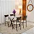 Conjunto Atlanta 4 Cadeiras Base Cabo Frio Tampo Ardosia 100×60 -  Teixeira - Imagem 2