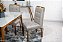Mesa de Jantar Escócia Mel Tampo Vidro Off/White 120×80 4 Cadeiras Berlim Veludo - Art Assento Madeira Maciça - Imagem 6