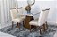 Mesa Jantar Luna Tampo Vidro Canto Copo 0.90x0.90 04 cadeiras Lunara - Rufato - Imagem 2