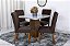 Mesa Jantar Luna Tampo Vidro Canto Copo 0.90x0.90 04 cadeiras Lunara - Rufato - Imagem 9