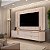 Bancada Com Painel Celine Para TV Até 75" 2 Portas 2 Gavetas LED - DJ Móveis - Imagem 2