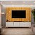 Bancada Com Painel Celine Para TV Até 75" 2 Portas 2 Gavetas LED - DJ Móveis - Imagem 5