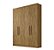 Roupeiro Moderni Plus 100% MDF 1.64m 04P03G. Sem espelhos - Novo Horizonte - Imagem 3