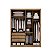 Roupeiro Moderni Plus 100% MDF 1.64m 04P03G. Com espelhos - Novo Horizonte tr - Imagem 5