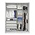 Roupeiro Moderni Plus 100% MDF 1.64m 04P03G. Com espelhos - Novo Horizonte tr - Imagem 9