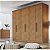 Roupeiro New Vertice 06P06G. 2.10m 100% MDF - Novo Horizonte - Imagem 1