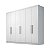 Roupeiro New Vertice 06P06G. 2.10m 100% MDF - Novo Horizonte - Imagem 8