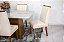 Mesa Jantar Luna Imbuia Tampo Vidro Canto Copo 180×90 6 Cadeiras Lunara - Rufato - Imagem 3