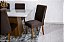 Mesa Jantar Luna Imbuia Tampo Vidro Canto Copo 180×90 6 Cadeiras Lunara - Rufato - Imagem 7