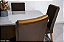 Mesa Jantar Luna Imbuia Tampo Vidro Canto Copo 180×90 6 Cadeiras Lunara - Rufato - Imagem 8