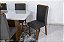 Mesa Jantar Luna Imbuia Tampo Vidro Canto Copo 180×90 6 Cadeiras Lunara - Rufato - Imagem 11