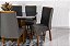 Mesa Jantar Luna Imbuia Tampo Vidro Canto Copo 180×90 6 Cadeiras Lunara - Rufato - Imagem 16