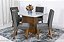 Mesa Jantar Luna Imbuia Tampo Vidro Canto Copo 120×80 4 Cadeiras Lunara Madeira Maciça - Rufato - Imagem 6
