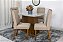 Mesa Jantar Luna Imbuia Tampo Vidro Canto Copo 120×80 4 Cadeiras Lunara Madeira Maciça - Rufato - Imagem 10