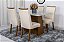 Mesa Jantar Luna Imbuia Tampo Vidro Canto Copo 120×80 4 Cadeiras Lunara Madeira Maciça - Rufato - Imagem 17
