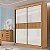Roupeiro Santorini C/Detalhe Ripado 100% MDF 2 Portas Larg. 1.85m - D Doro - Imagem 1