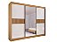 Roupeiro Los Angeles Ripado 100% MDF Larg. 2.73m - D Doro - Imagem 1