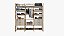 Closet 3 Torres TW404 2.175m 100% MDF - Dalla Costa - Imagem 2