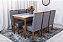 Mesa de Jantar Alegra Tampo Vidro 160×80 6 Cadeiras Diamante - JCM Moveis - Imagem 8