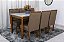 Mesa de Jantar Alegra Tampo Vidro 160×80 6 Cadeiras Diamante - JCM Moveis - Imagem 3