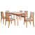 Mesa de Jantar Ficus 1.60x0.80 com 06 cadeiras Buriti - Cimol - Imagem 2