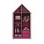 Roupeiro + Cama Casinha Rosa/Branco Gelius - Imagem 2