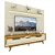 Painel Royal 2.20m + Rack Requinte 2.12m 100% MDF - Gelius - Imagem 2