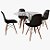 Mesa Redonda DKR tampo vidro 90x90  com 4 Cadeiras DKR PP Branco – Or Design - Imagem 4