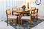 Mesa de Jantar Alegra Tampo Cinamomo 160×80 6 Cadeiras Jade Linho Bege - JCM Madeira Maciça - Imagem 3