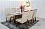 Mesa Jantar Luna Tampo Vidro e Canto Copo 180×90 6 Cadeiras Alegra Madeira Maciça - Rufato - Imagem 4