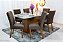 Mesa Jantar Luna Tampo Vidro e Canto Copo 180×90 6 Cadeiras Alegra Madeira Maciça - Rufato - Imagem 1
