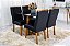 Combo Sofá Retrátil Ibis 2.30m Veludo  + Mesa Pedro Mel Tampo Vidro Preto 90x90 4 Cad. Lisboa - Imagem 6