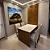 Mesa Jantar Cancun 120×90 com Painel + 4 Cadeiras Linho Bege - Cel Móveis - Imagem 1