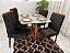 Mesa de Jantar Itália 0.90x0.90 com 04 Cadeiras Califórnia - Minas Plac - Imagem 2