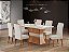 Mesa de Jantar Deli 1.60x90 com 6 Cadeiras Safira - Imagem 2