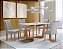 Conjunto de Mesa Dubai 120x90 com 4 Cadeiras Marselha - Cel Móveis - Imagem 1
