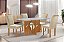 Mesa de Jantar Milão 1.20x0.80 MDF/Vidro com 04 Cadeiras Marselha - Cel Móveis - Imagem 2